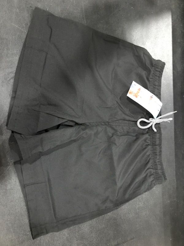 Photo 2 of Biwisy Mens Swim Trunks Quick Dry Beach Shorts Mesh Lining Swimwear Bathing Suits with Pockets Small Black