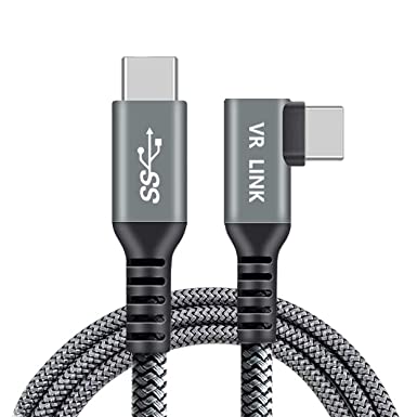 Photo 1 of Tuocalo Link Cable 16FT(5M), VR Headset Cable, USB 3.2 Gen1 High Speed Data Transfer & Fast Charging Type-C to C Cable with USB A Male Adapter/Cable Manager