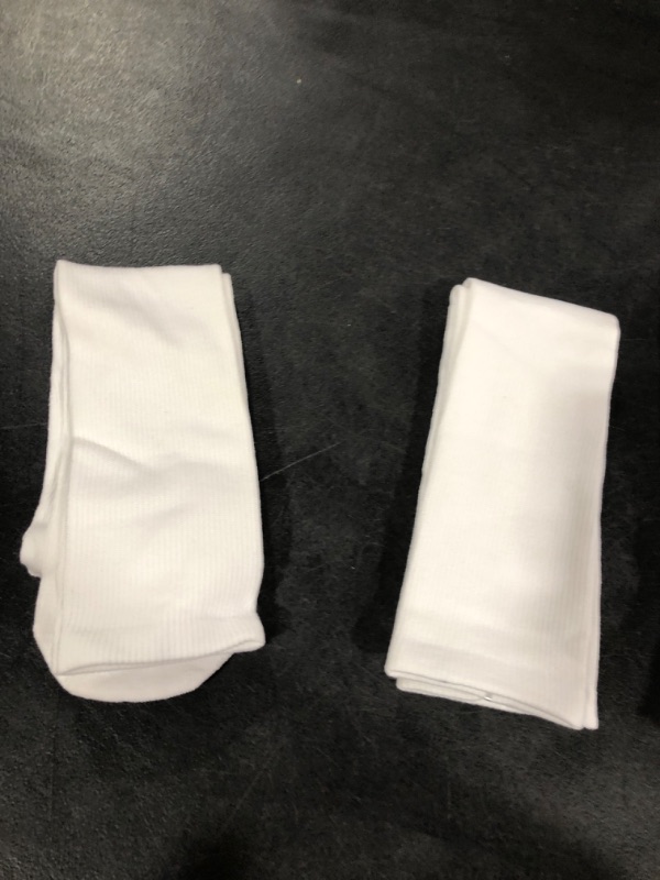 Photo 2 of 2 / 3 Pack Soccer Softball Socks for Youth & Adult Multi-sport Tube Socks White?2 Pack? Small