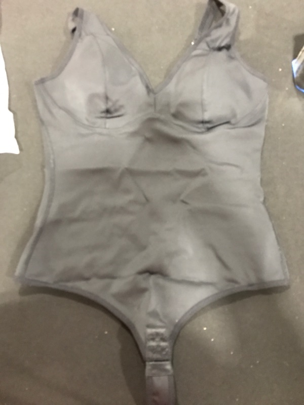 Photo 2 of [Size L] REYEOGO Bodysuit Shapewear for Women Tummy Control Tank Top Camisole Sleeveless V Neck Padded Bra Jumpsuit Stretchy Leotard Black 