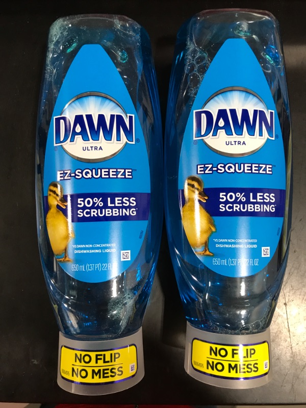 Photo 2 of 2 Pack- Dawn EZ-Squeeze Ultra Dishwashing Liquid Dish Soap, Original Scent, 22 fl oz