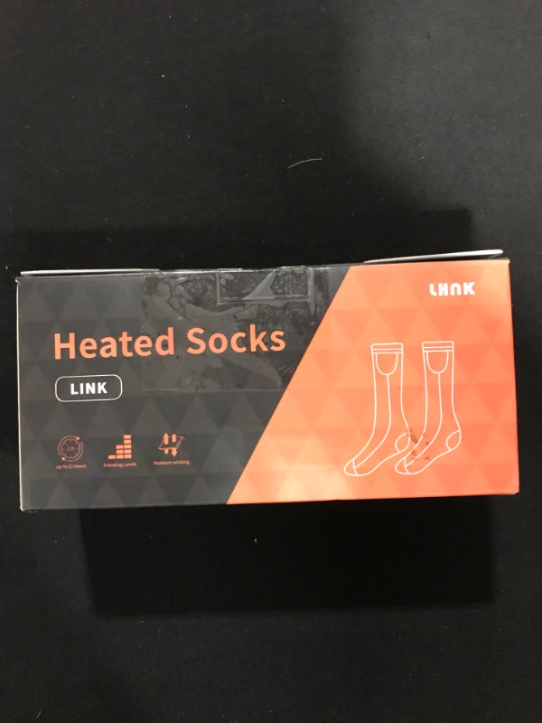 Photo 3 of Anoopsyche Heated Socks 2022 Rechargeable Socks with 3 Heating Settings Electric Socks for Men Women, Electric Socks for Outdoor Hunting Skiing Camping Hiking Cold Weather Black Medium