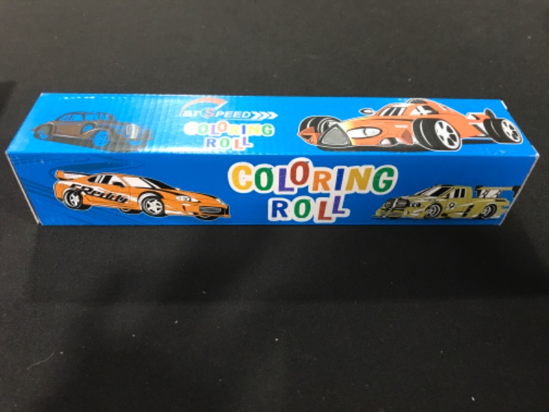 Photo 1 of Coloring Roll Continuous Self-Sealing Coloring Book Paper, Great for Group Funny Coloring Poster, Ages 3+ (Speed Car)