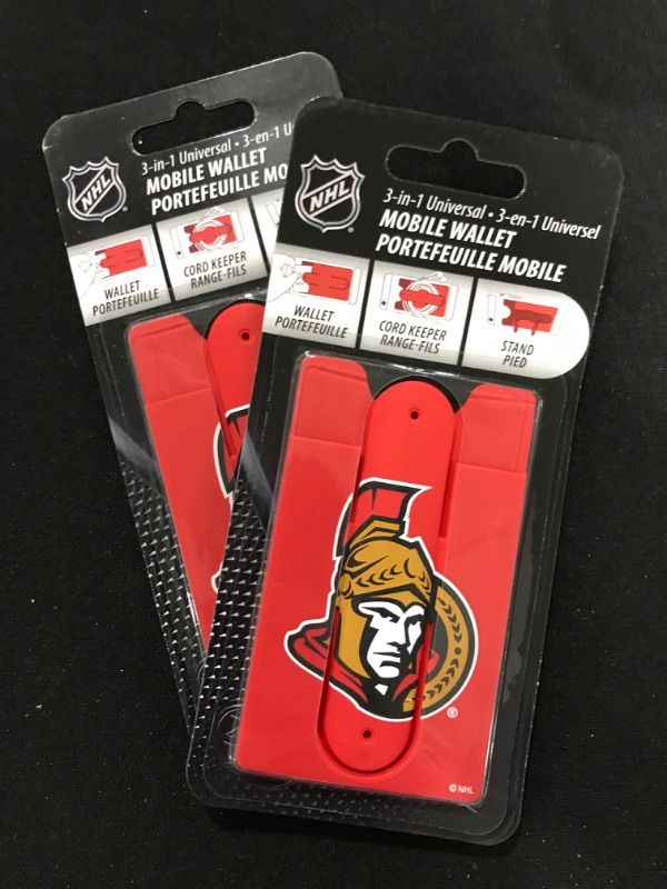 Photo 1 of [2 Pack] Trends International NHL Ottawa Senators Mobile Wallet 3M