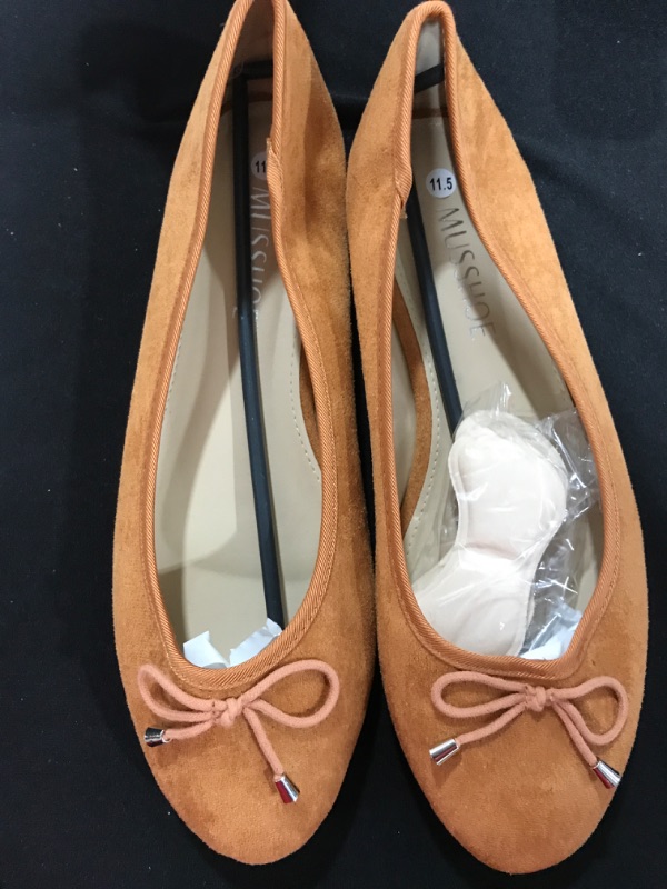 Photo 2 of [Size 11.5] MUSSHOE Ballet Flats for Women Comfortable Women's Flats Shoes - Tan