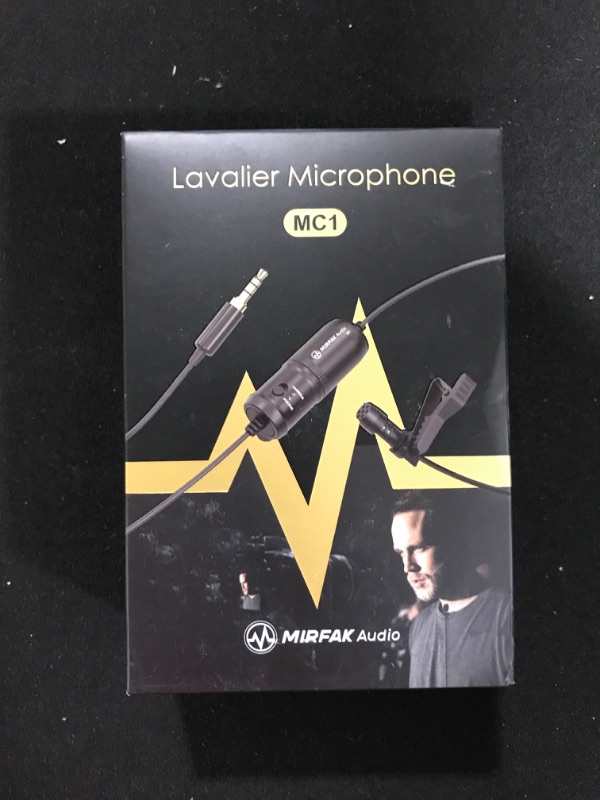 Photo 1 of Mirfak MC1 Lavalier Microphone, 3.5mm Output Clip-on lavalier Microphone Compatible with Laptop, Desktop, PC, Mobile Phone, Camcorder, and Audio recorders