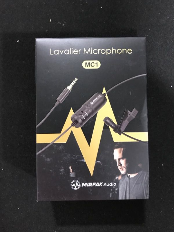 Photo 2 of Mirfak MC1 Lavalier Microphone, 3.5mm Output Clip-on lavalier Microphone Compatible with Laptop, Desktop, PC, Mobile Phone, Camcorder, and Audio recorders