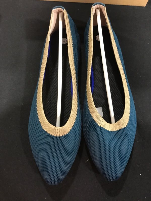 Photo 1 of [Size 8] Women's Black Flat Shoes Mesh Slip On Shoes Fashion Comfortable Dress Ballet Shoes - Royal