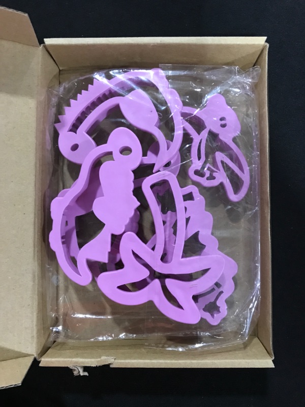 Photo 2 of 6pcs 3D Dinosaur Cookie Cutter Set, Baking Mold Cutters, Fondant Biscuit Cutter Stamp, Cake Plastic Cookie Cutters Mold Set Cookie Cutters(Dinosaur Cookie Cutter Set)