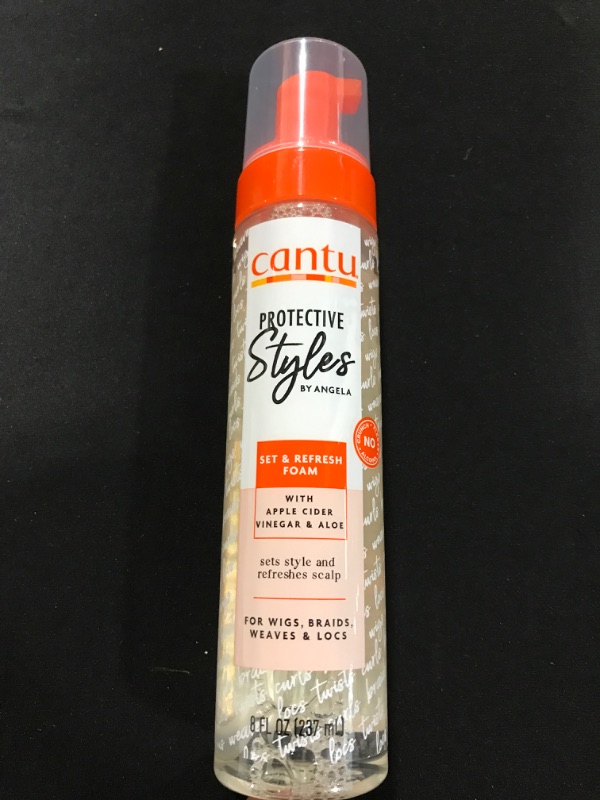 Photo 2 of Cantu Protective Styles by Angela | Set & Refresh Foam | 8 fl oz