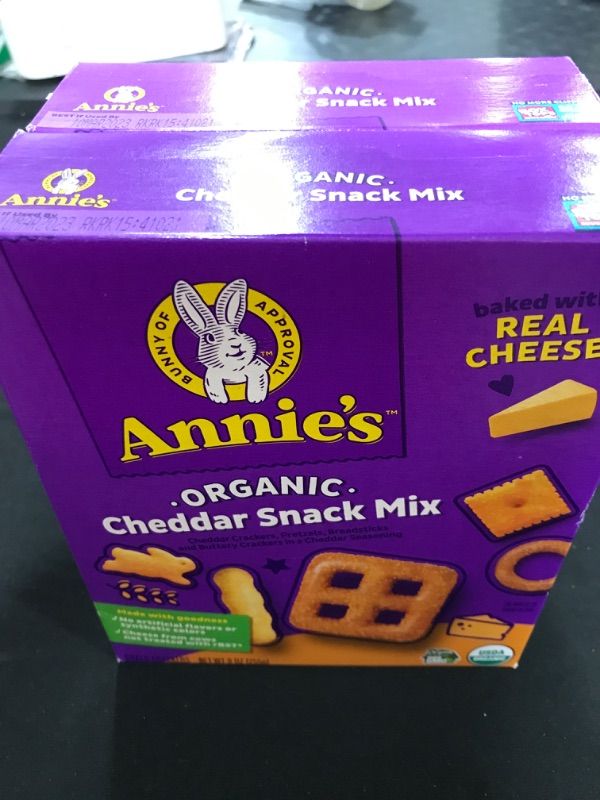 Photo 2 of 2 Pack- ANNIES HOMEGROWN SNACK MIX BUNNY CHDR ORG, 9 OZ36