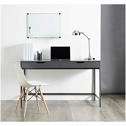Photo 1 of Amazon Basics Magnetic Dry Erase White Board, 24 X 18-Inch Whiteboard - Silver Aluminum Frame
