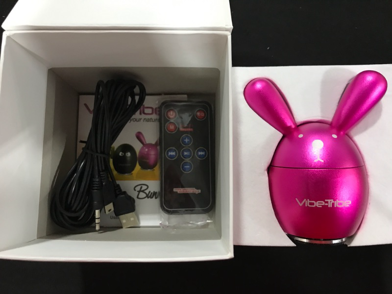 Photo 2 of Vibe-Tribe Bunny: Compact Vibration Speaker & MP3 Player with SD-Card MP3 Reader, FM Radio and IR Remote Control