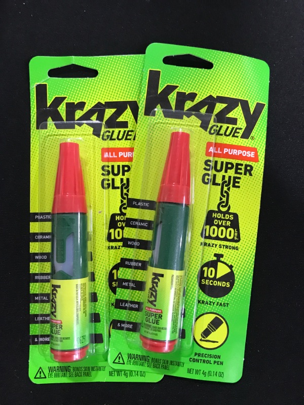 Photo 2 of 2 Pack- Krazy Glue, All Purpose, Precision Control Pen, 4 g