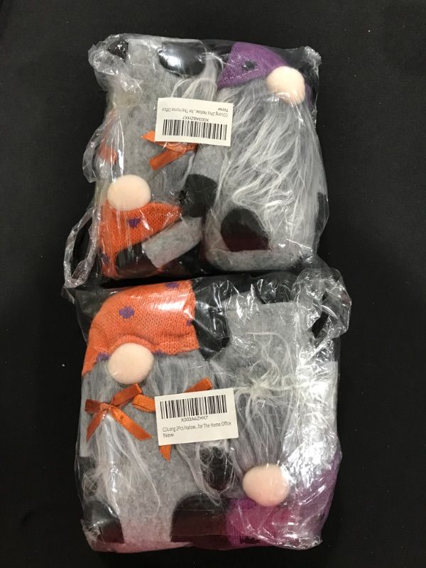 Photo 1 of [2 Pack] 2Pcs Halloween Gnomes Decorations, Handmade Halloween Gnomes Plush Doll Bat Plush Halloween Decorations, for Women/Men, Cute Halloween Gnomes Bat Decor for The Home Office
