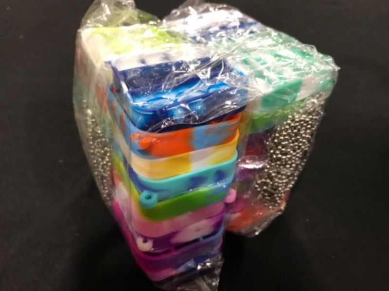 Photo 2 of [2 Pkgs] 16 Pcs Mini Its Pop Fidget Toys Pack- (16Pcs) Multicolored