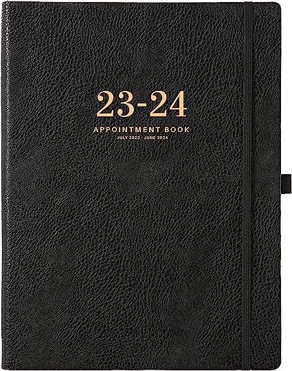 Photo 1 of 2023-2024 Weekly Appointment Book & Planner - 2023-2024 Daily Hourly Planner with 15-Minute Interval, July 2023 - June 2024, 8.5" x 11", Achieve Your Goals & Improve Productivity