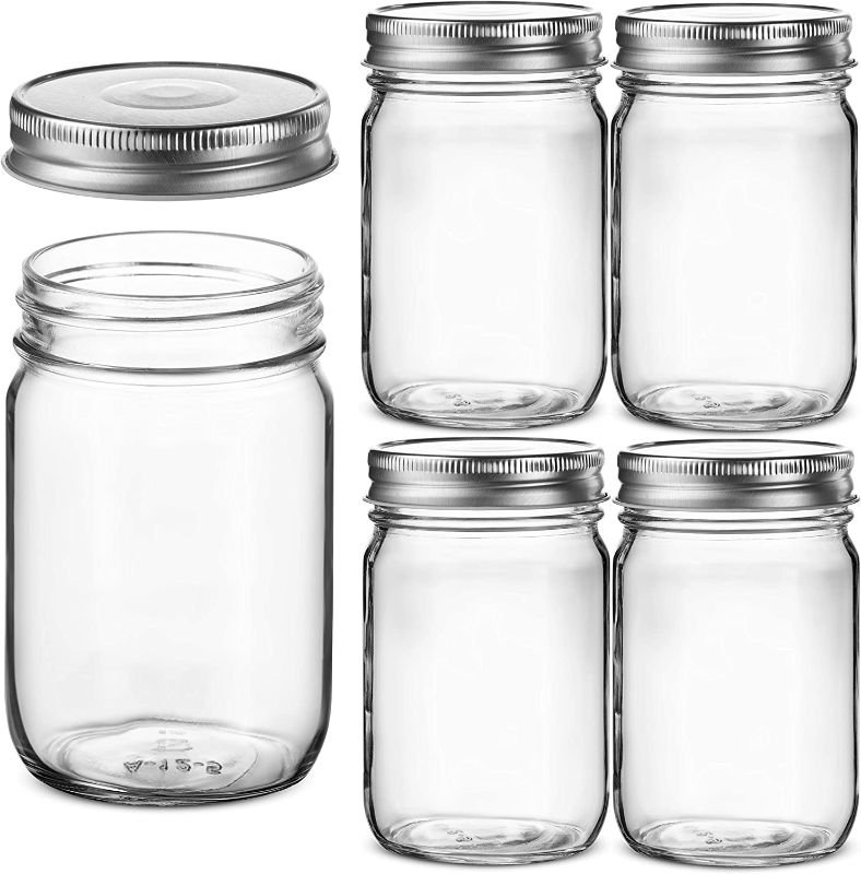 Photo 1 of 12-PACK 12 OZ GLASS MASON JARS