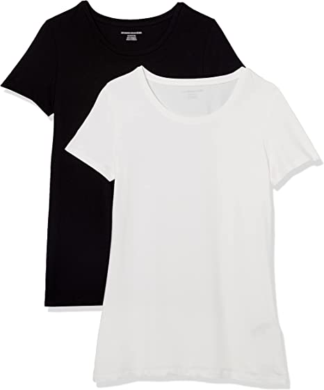 Photo 1 of Amazon Essentials Women's Classic-Fit Short-Sleeve Crewneck T-Shirt, Multipacks SIZE 2XL