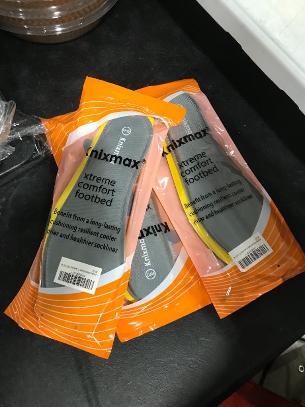 Photo 1 of Knixmax Memory Foam Shoe Inserts for Men, Replacement Shoe Insoles for Sneakers Loafers Slippers Sport Shoes Hiking Work Boots, Comfort Cushioning Innersoles Shoe Liners Grey EU 44 13 Women/11 Men 1: 8mm-grey--- 3 pack