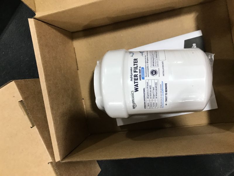 Photo 1 of Amazon Basics Replacement GE MWF Refrigerator Water Filter Cartridge - Premium Filtration Premium 1 Count (Pack of 1)