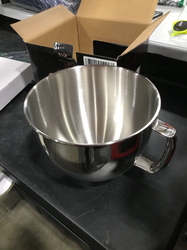 Photo 2 of 5 QT Stainless Steel Mixer Bowl Compatible With KITCHENAID TILT-HEAD STAND MIXERS 4.5-Quart (4.3 L) And 5-Quart (4.7 L)