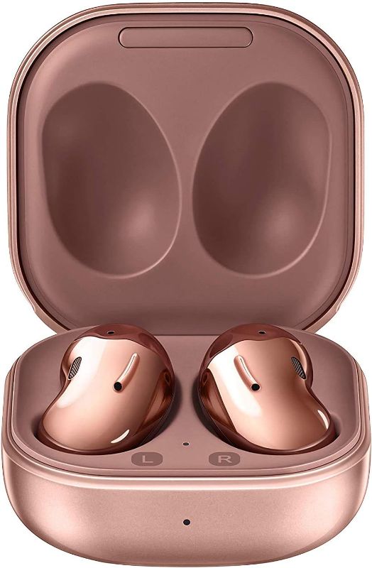 Photo 1 of Samsung Galaxy Buds Live, True Wireless Earbuds w/Active Noise Cancelling (Wireless Charging Case Included), Mystic Bronze
