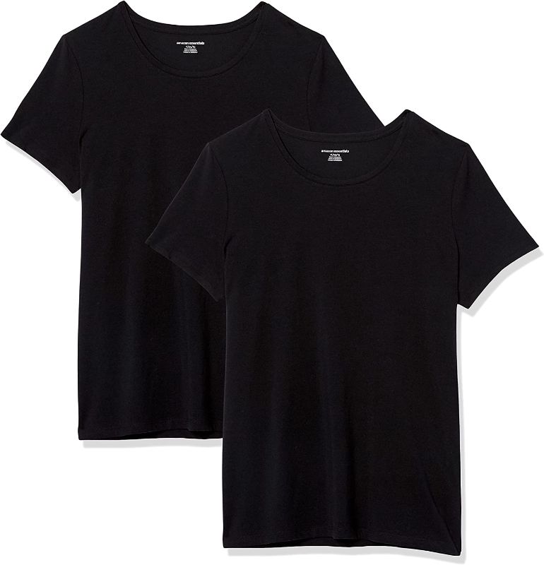 Photo 1 of Amazon Essentials Women's Classic-Fit Short-Sleeve Crewneck T-Shirt, Size Large 