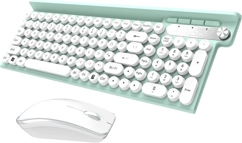 Photo 1 of Qudodo Wireless Keyboard and Mouse Combo, 2.4G USB Full Size Wireless Typewriter Keyboard, Waterproof