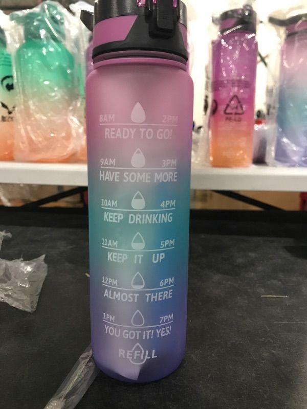 Photo 1 of  32 oz Water Bottle with Time Marker,