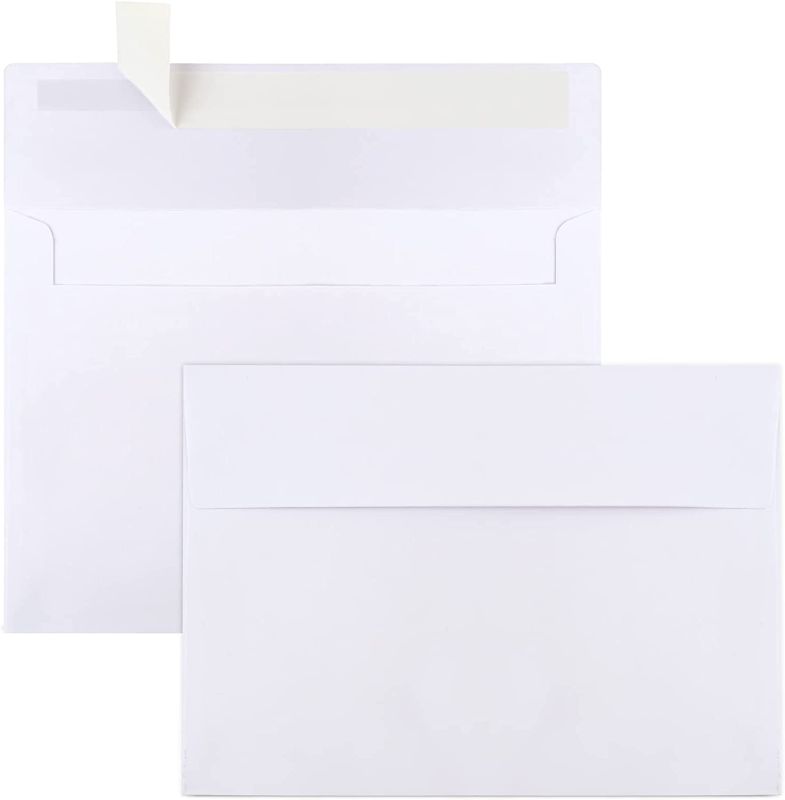 Photo 1 of 50 Packs 5x7 Envelopes, White A7 Envelopes, 5x7 Envelopes for Invitations, Printable Invitation Envelopes, Envelopes Self Seal for Weddings, Invitations, Photos, Postcards, Greeting Cards, Mailing
