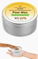 Photo 1 of [8 OZ] Natureland Organic Paw Wax for Dogs and Cats, Jumbo Pack, Natural Outdoor Protection to Heal, Repair, and Protect Dry, Chapped, or Rough Pads, Helps Protects Paws on Snow, Sand, or Dirt