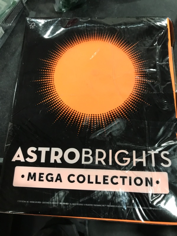 Photo 2 of Astrobrights Mega Collection, Colored Paper, Joyful" 5-Color Assortment, 625 Sheets, 24 lb/89 gsm, 8.5" x 11" - MORE SHEETS! (91624)