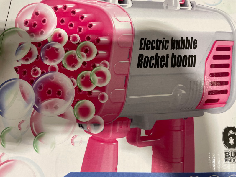 Photo 1 of Electric Bubble Machine Bubble Gun,Beige
