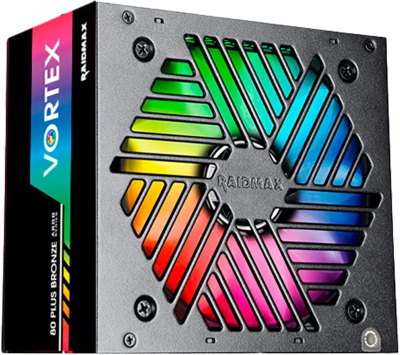 Photo 1 of RAIDMAX Vortex 700W ATX 12V v2.3 / EPS 12V SLI Ready Crossfire Ready 80 Plus Bronze Certified with RGB Power Supply (700W RGB Version) - SEALED - 
