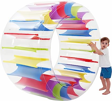 Photo 1 of Zoostliss XL Size 65" Colorful Inflatable Wheel Roller Pool Float for Kids Pool Lake Outdoor
