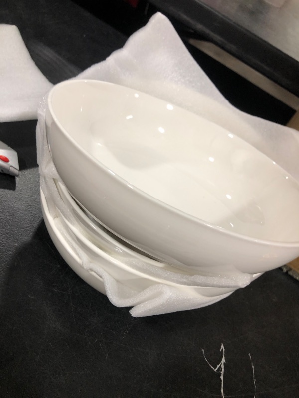 Photo 1 of 3 PACK OF 9 INCH BOWLS WHITE 