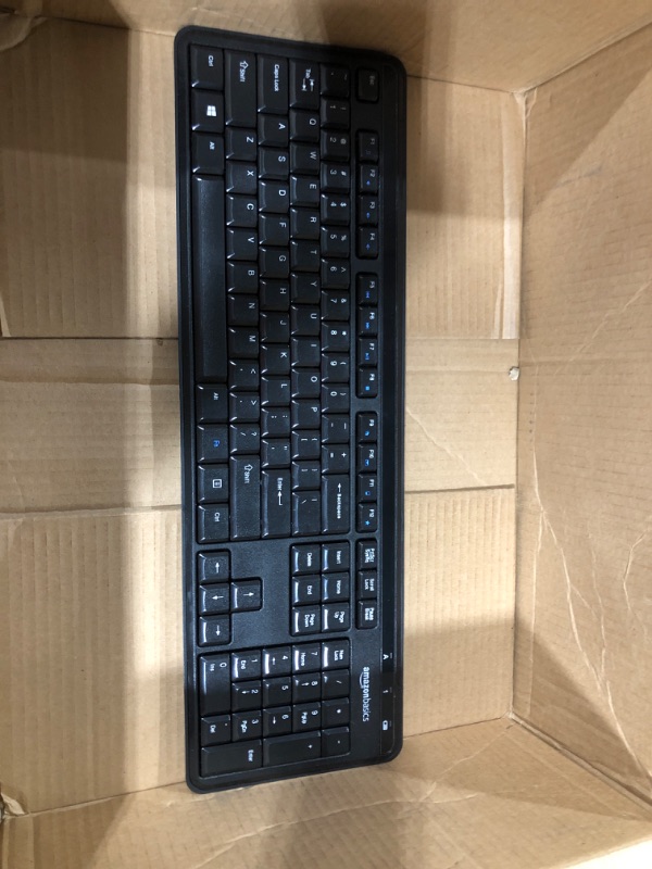 Photo 2 of Amazon Basics Wireless Keyboard-Quiet and Compact-US Layout (QWERTY)