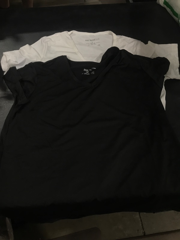 Photo 1 of 2 PACK BLACK AND WHITE LARGE SHIRTS WOMEN 