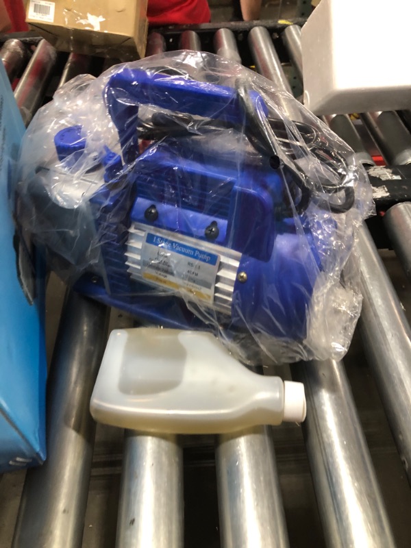 Photo 2 of NewPosition 4CFM 1/3HP Air Vacuum Pump HVAC A/C Refrigeration Tool Kit AC,Auto Repair Equipment,Manifold Gauge Set(R134A R22),3 Hoses