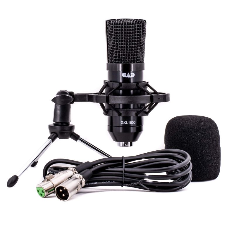 Photo 1 of CAD Audio GXL1800 Large Format Side Address Condenser Microphone- Perfect for Studio, Podcasting & Streaming, Black