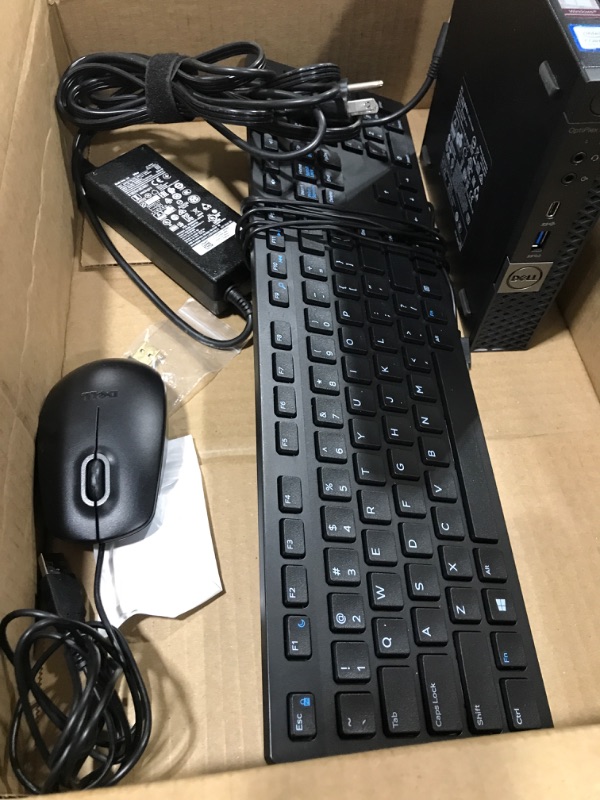 Photo 3 of Dell Optiplex 5070 Micro MFF Desktop PC Intel i5-9500T, 16GB DDR4 New 512GB M.2 NVMe SSD, WiFi BT HDMI New KB & Mouse Windows 11 Pro (Renewed) Dell 5070 SET