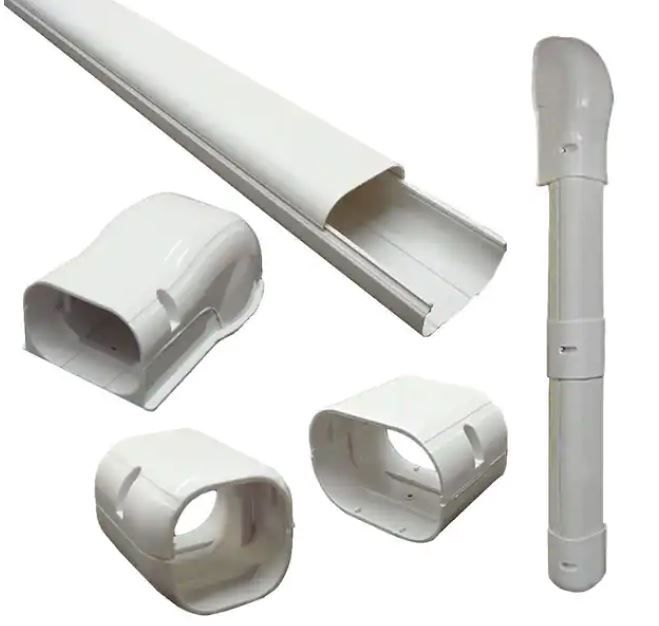 Photo 1 of 3 in. x 7.5 ft. Cover Kit for Air Conditioner and Heat Pump Line Sets - Ductless Mini Split or Central
