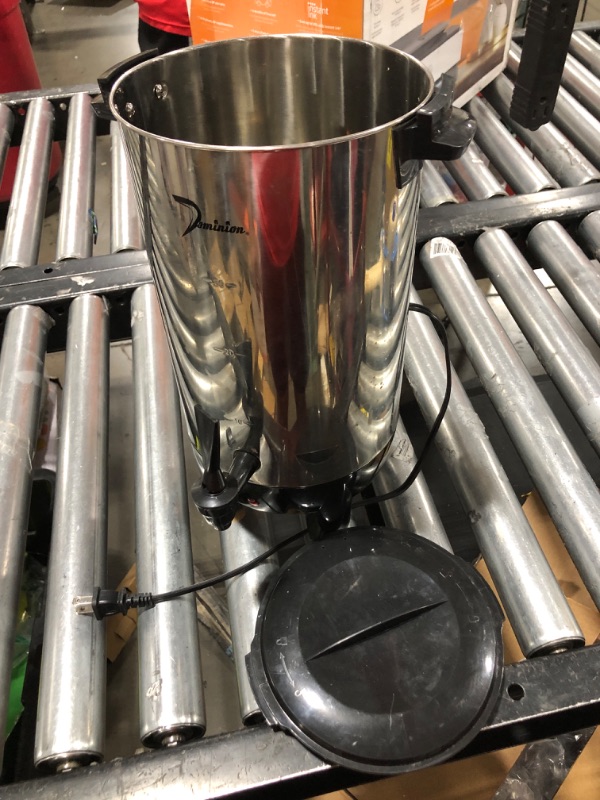 Photo 2 of 58030D 30 Cup Highly Polished Aluminium Coffee & Tea Urn, Stainless Steel
