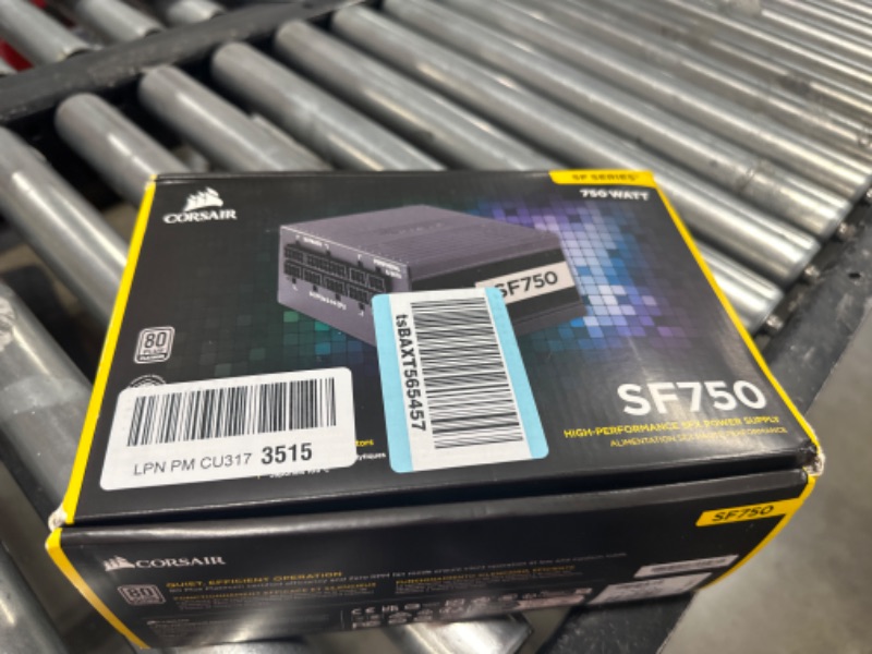Photo 1 of Corsair SF Series, SF750, 750 Watt, SFX, 80+ Platinum Certified, Fully Modular Power Supply (CP-9020186-NA) 750 Watts Power Supply