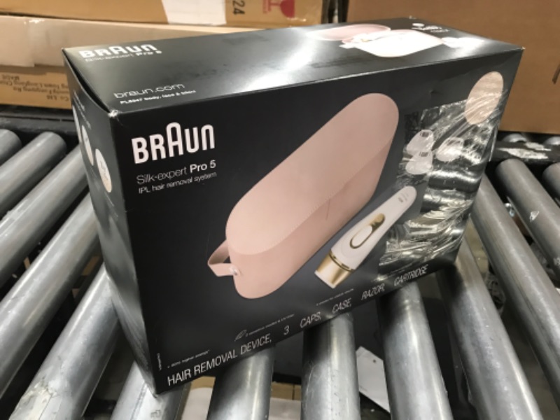 Photo 7 of Braun IPL Long-lasting Hair Removal System for Women and Men, NEW Silk Expert Pro 5 PL5347, Head-to-toe Usage, for Body & Face, Alternative to Salon Laser Hair Removal, With 3 Extra Caps
