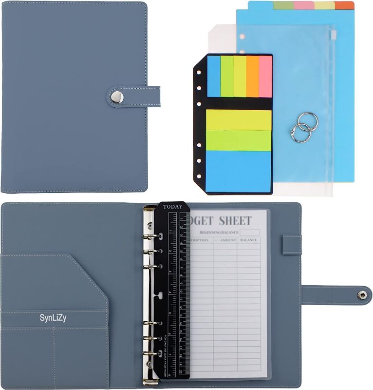 Photo 1 of SynLiZy Personal Organizer A5 PU Leather Budget Undated Planner 7.3" x 9.06" with 12 Accessories Green