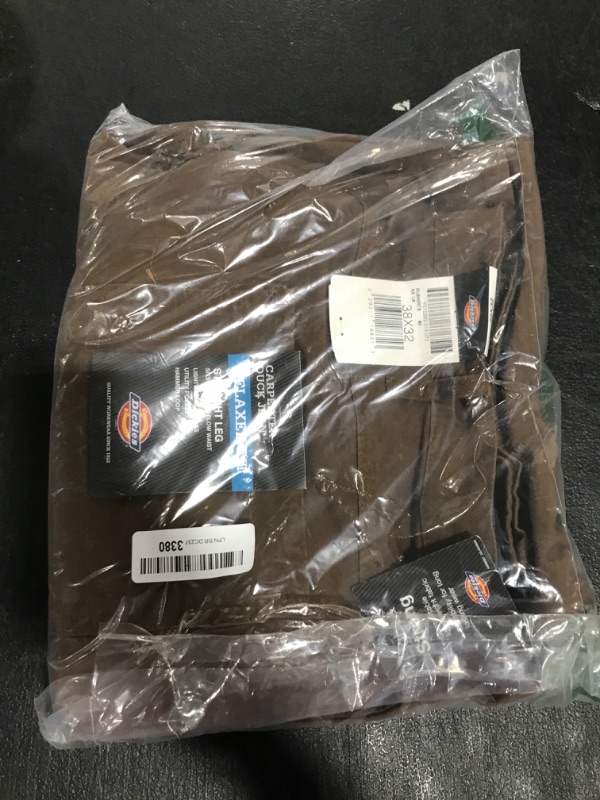 Photo 1 of Dickies Men's Relaxed Straight Fit Lightweight Duck Carpenter Jean Timber, 38W x 32L