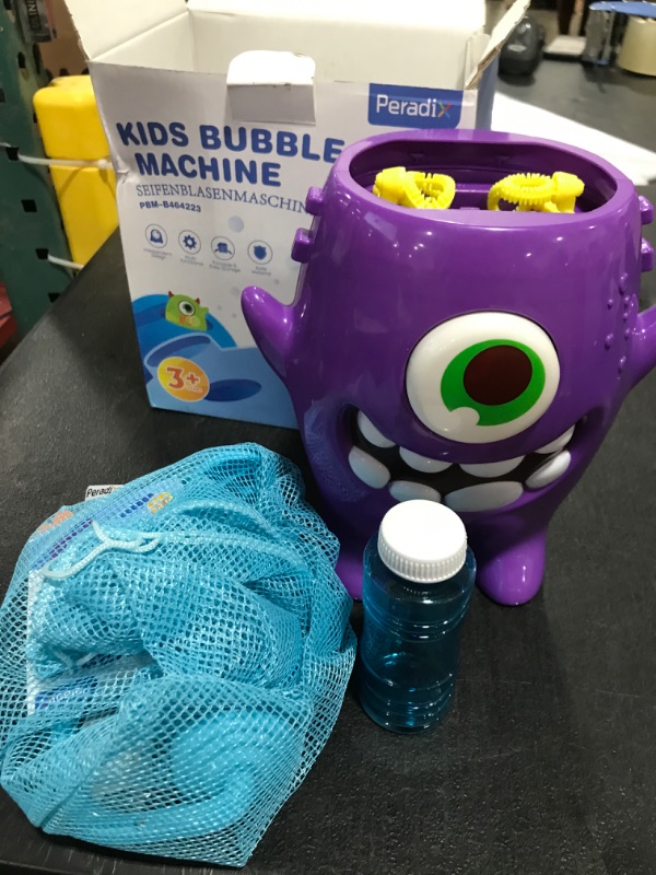 Photo 1 of Bubble Machine for Kids, Automatic Bubble Blower Over 800 Bubbles Per Minute, Battery Operated