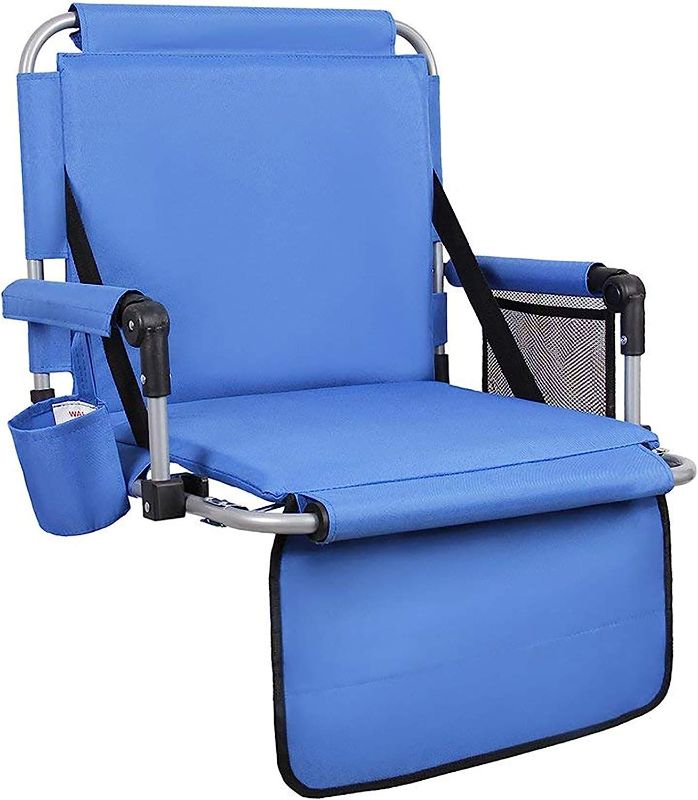 Photo 1 of ALPHA CAMP Stadium Seat Padded Chair for Bleachers with Back& Arm Rest
